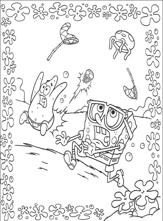 Dibujos para colorear de Bob esponja y sus amigos | Colorear dibujos